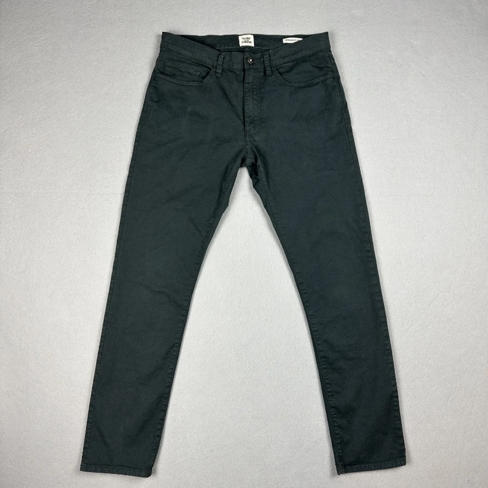 Flint and Tinder Huckberry 365 Straight 5 pocket pants 32x32 Green Gently Used